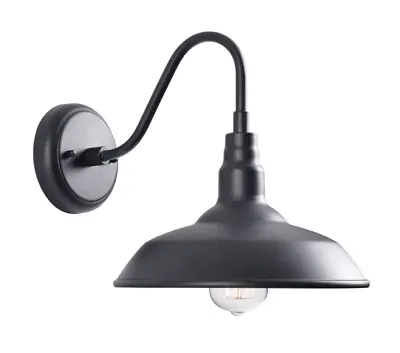 £45.97 • Buy Kenroy Home Dale Wall Light Lantern Industrial Outdoor Indoor Matte Black  