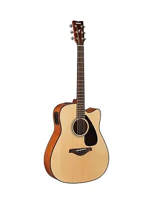Yamaha FGX800C Solid Top Cutaway Acoustic-Electric Guitar Dreadnought Natural • $304.85