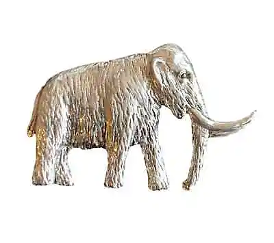 Woolly Mammoth Handmade Pewter Lapel Pin Badge • $9.47