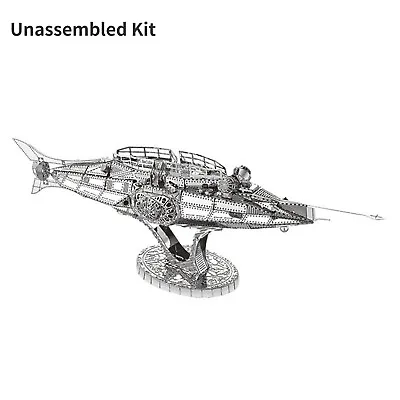 1:100 Scale Nautilus Nuclear Submarine Model 3D Metal Unassembled Kit DIY Toy M • $23.09
