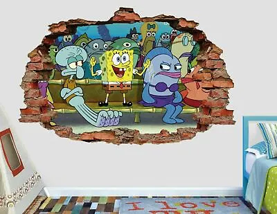 £26.24 • Buy Spongebob Squidward Tentacles Custom Wall Decals 3D Wall Stickers Art AH495