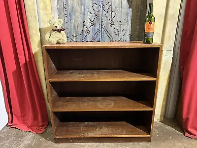Vintage Mid-Century Low Bookcase FREE MANCHESTER DELIVERY • £49