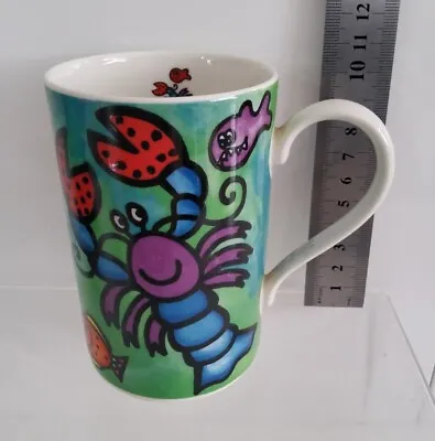 Dunoon Stoneware Mug Cup Snappers Lobster Crab Fish By Jane Brookshaw VGC • £9.99