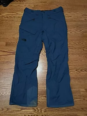 Mens THE NORTH FACE HYVENT Snow Ski Pants Size Large BLUE • $29.99