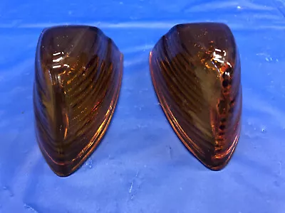 Vintage Pair Of Glass Cab Lights Very Good Condition Ford? Chevy? Dodge? • $49.99