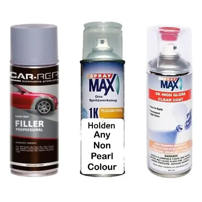 Auto Touch Up Paint Holden Any Non Pearl Colour Plus 2k Clear Coat & Primer • $109.99
