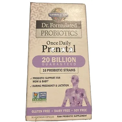 $21 • Buy Dr Formulated Prenatal Probiotics Once Daily 30 Capsules Garden Of Life