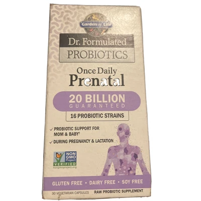 $21 • Buy Dr Formulated Prenatal Probiotics Once Daily 30 Capsules Garden Of Life