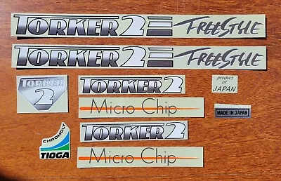 Torker2 Micro Chip NOS Original BMX Decal Sticker Set  - 1986-87 Oldschool 80s • $100