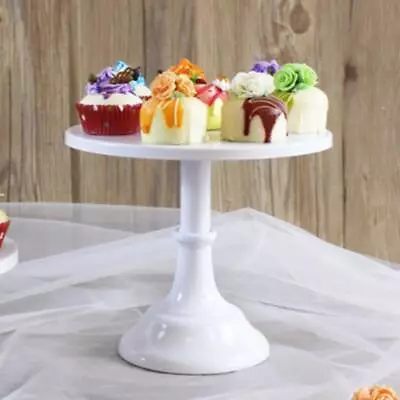 10 Inch Iron Round Cake Stand Pedestal Birthday Dessert Holder Wedding Party • £9.09