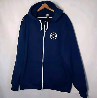 ENYCE Hooded Sweatshirt Men XL Full Zip Navy Blue Hoodie Embroidered Logo READ • $22.49