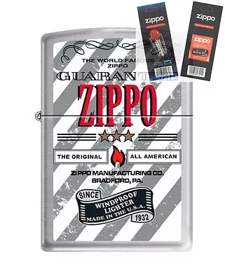 Zippo 200 Made In USA Guarantee Lighter With *FLINT & WICK GIFT SET* • $21