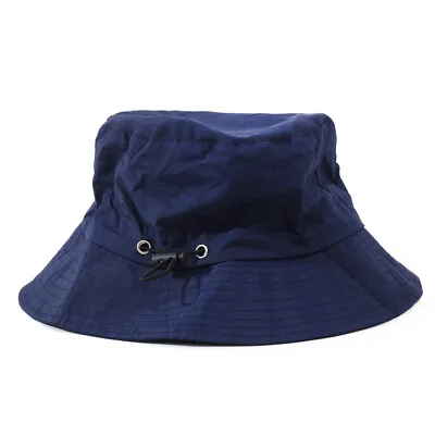 £7.74 • Buy Wax Bush Hat Bucket Shower Proof Rain Winter Gray Navy Green Mens Womens Use UK