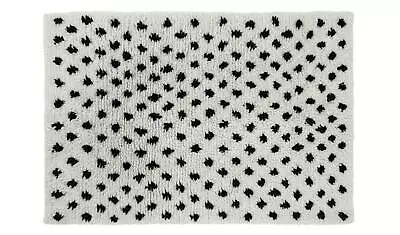 £165 • Buy Habitat Spot Wool Shaggy Rug - 160x230cm - Black And White