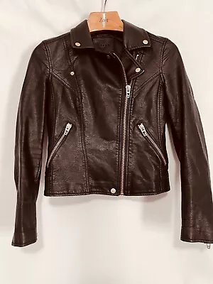 BLANK NYC Faux Leather Moto Zip Jacket Size XS. EUC Vegan • $30