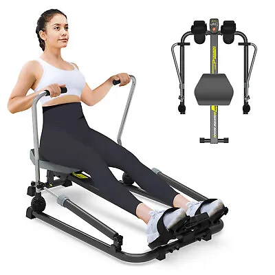 $199.99 • Buy Exercise Rowing Machine Rower Adjustable Double Hydraulic Resistance Home Gym