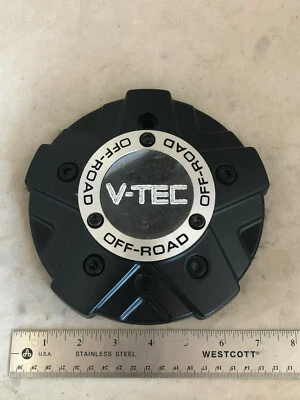 $55 • Buy V-Tec Wheels Screw In Black Wheel Rim Hub Cover Center Cap C394-6CL LG1008-23