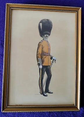 Irish Guard Military Watercolour Signed By Artist W. A. Mann - Vintage - Framed • £25