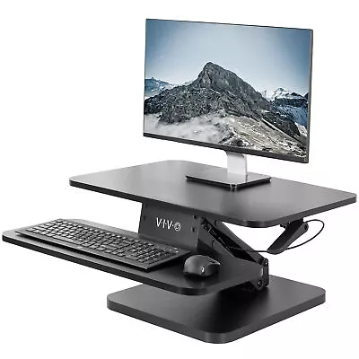 VIVO Height Adjustable Standing Desk Gas Spring Riser 25  Tabletop Sit Stand • $139.99