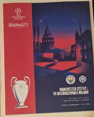 Official PROGRAMME 2023 UEFA Champions League Final Man City Inter Milan • £25