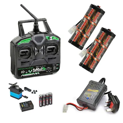 RC Car Stick Radio 3300mah Batteries & Fast Charger Combo - Perfect For Tamiya • £94.95