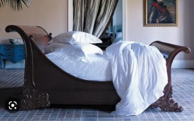 £1850 • Buy And So To Bed  Brodsworth Sleigh Bed And Base. Kingsize. READ DETAIL