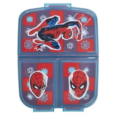 £12 • Buy Spiderman Kids Character 3 Compartment Reusable Sandwich Lunch Box Licenced Item