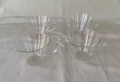 Schott Mainz Jena Glass Vintage Clear Coffee Tea Espresso Cups Set Of 4~ MCM • $19.99