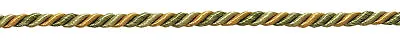 Olive Green Gold 3/16  Decorative Rope Cord Peaceful Harmony [By The Yard] • $1.98