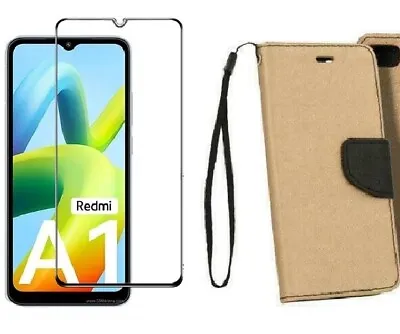 Case Cover Wallet+Tempered Glass For Xiaomi Redmi A1/A2 • $9.72