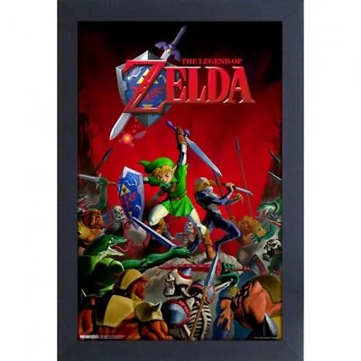 Zelda - Battle - 11x17 Framed Gel Coated Poster • $34.49