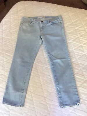 Capri Jeans Waist 31 Straight Leg J Brand Women’s Light Color 5 Pocket Stretch • $9.50