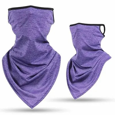 Fast Dry Ice Silk Scarf Outdoor Cycling Face Shield Magic Earloop Neck Scarf  • $6.90