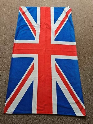 Union Jack UK Flag Premium Beach Quick Dry Towel 50  X 28  VGC • £6.99