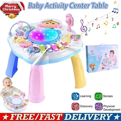 Baby Play Learn Activity Table Musical Toys 6 12 Months Toddler Early Education • £17.90