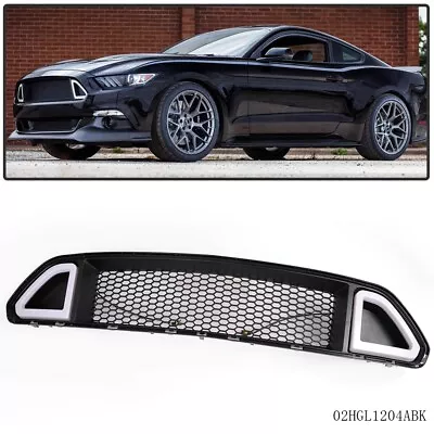 Front Upper Mesh Grille W/ DRL LED Light Fit For Ford Mustang 2015 2016 2017 • $41.60