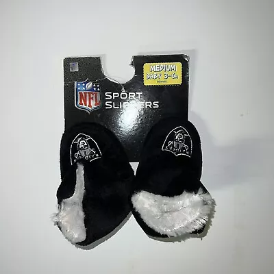 Baby NFL Slippers Las Vegas Raiders Medium Size 3m 6m • $8.99