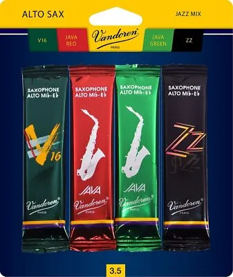 Vandoren SRMIXA35 Alto Sax Jazz Reed Mix Card • $21.99