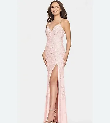 Faviana S10812 Prom Dress Pink Size 6 • $135