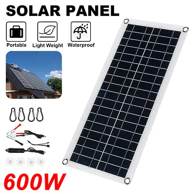 £22.99 • Buy 600W Solar Panel Kit Battery Charger With Controller DC For Car Van Caravan Boat