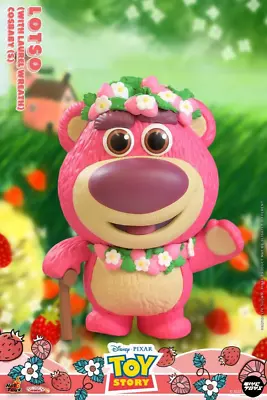 Hottoys Disney Toy Story Strawberry Bear Lotso Doll Gift # • £50.39