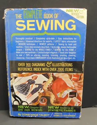 Vintage The Complete Book Of Sewing By Constance Talbot • $10