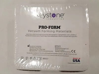 *25-Sheets* Keystone Pro-Form Vacuum Forming Material Soft EVA Clear 9596980 • $33.99