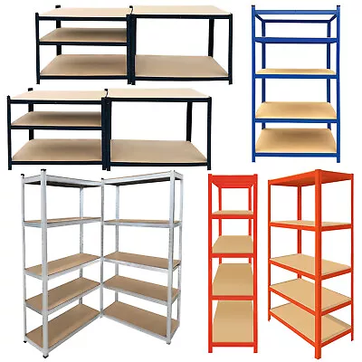 5Tier Shelving Rack Shelf Adjustable Commercial Garage Kitchen Storage Furniture • £23.41