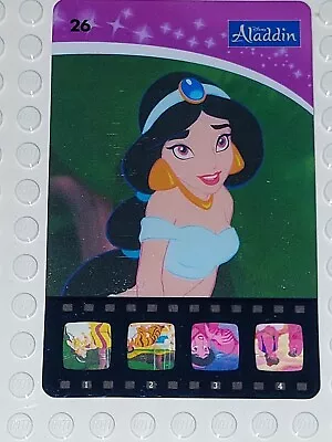 Woolworths Disney Movie Stars Trading Projector Card #26 Aladdin Jasmine • $1.95