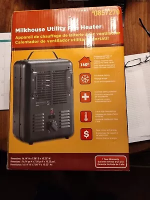 LifeSmart Deluxe Electric Portable Milkhouse Heater — 5100 BTU 120 Volts • $24.98