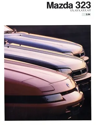 Mazda 323 LX GLX GLE GT Prospectus 1994 3/94 D Catalog Brochure Prospectus Catalog • $10.75