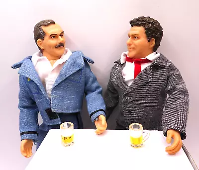 Norm Peterson & Cliff Clavin Cheers 8  Action Figure W/ Beer Mugs Mego Lot • $35