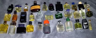 Men's Set Of 36 New & Vintage Mini & Travel Sized Splash Colognes • $75