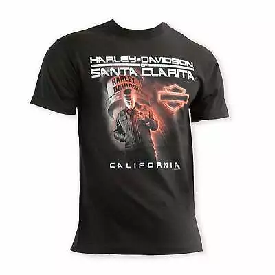 Harley-Davidson® Of Santa Clarita Shirt Short Sleeve Robert Patrick RPT-1000 Blk • $19.99